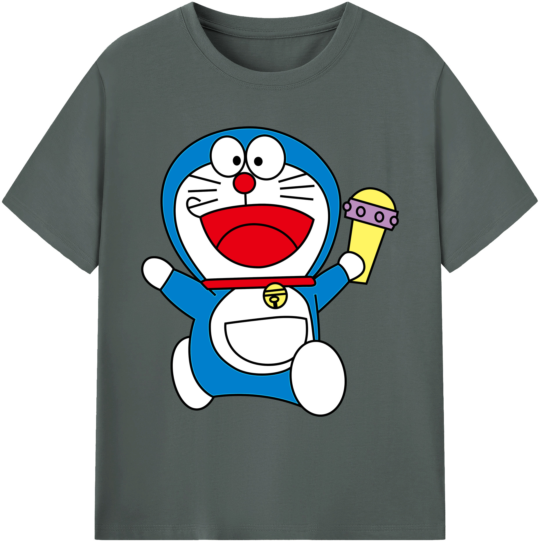 （画像用） ドラえもん Doraemon 綿100％ メンズ半袖Tシャツ｜肌触りやわらか＆通気性